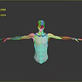 3D Rendered White Human Figure With Outstretched Arms And Gray Background