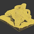 Ancient Terracotta Sculpture Featuring Human Figure Seated On Pottery Jar And Square Base