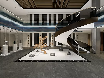 Hotel Lobby 3d model