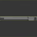 Futuristic Silver Gray Pistol With Streamlined Metallic Design And Ergonomic Grip