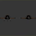 Futuristic Black And Yellow Aircraft With Flame Exhaust And Streamlined Design