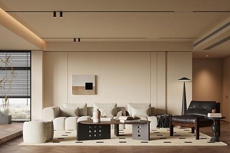 modern living room 3d model