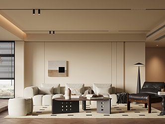 modern living room 3d model