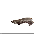Hanging Raw Bone In Meat Cuts Showing White And Red Color