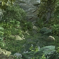 modern forest 3d model