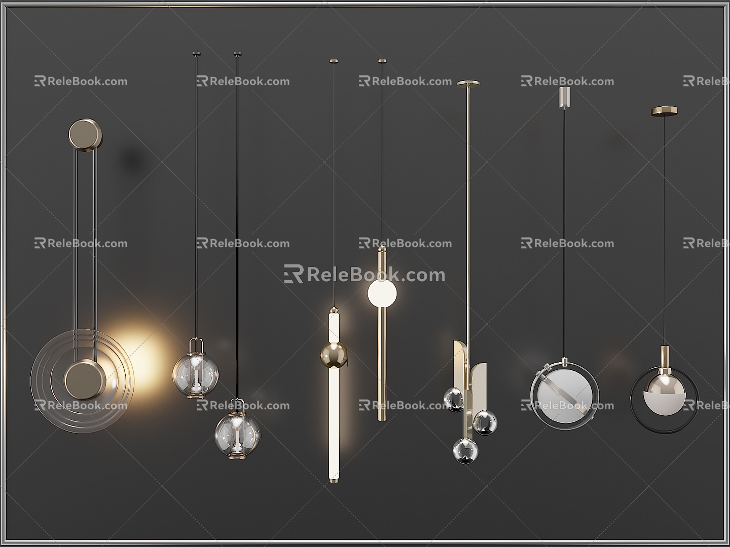 Lamps and chandeliers 3d model