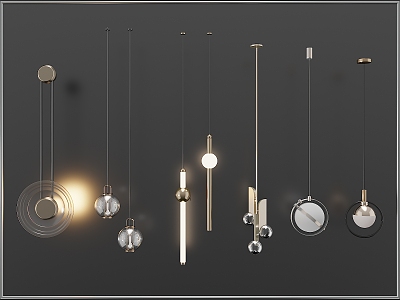 Lamps and chandeliers 3d model