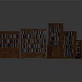 Wooden Bookcase Furniture Multiple Units With Shelves Drawers And Doors For Home Library Storage