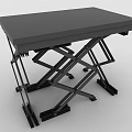 Industrial Hydraulic Scissor Lift Table With Adjustable Height And Steel Frame