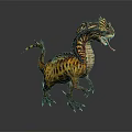 Vibrant Colored Dinosaur Character With Open Mouth And Sharp Teeth 3D Render