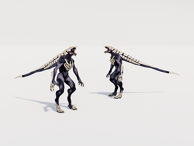 Virtual character humanoid monster 3d model