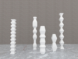 Modern Pillar Wedding Pillar Props 3d model