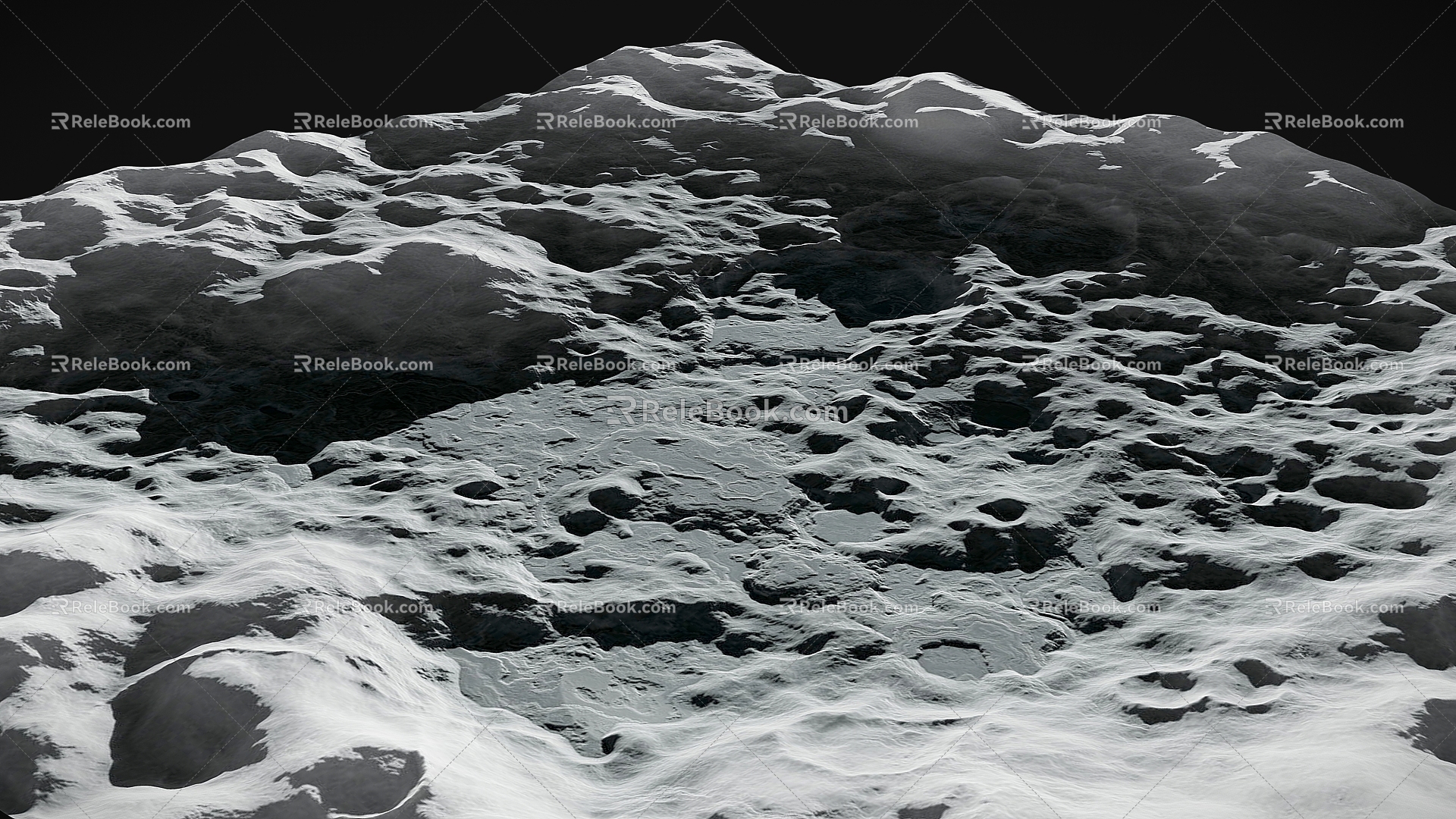 Moon Landscape Moon Ground Moon Mars Ground Mars Terrain Moon Mountain Moon Lander 3d model