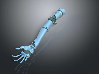 Advanced Mechanical Arm Design With Prosthetic Components And Precision Joints 3d model