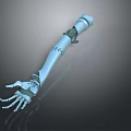 Advanced Mechanical Arm Design With Prosthetic Components And Precision Joints 3d model