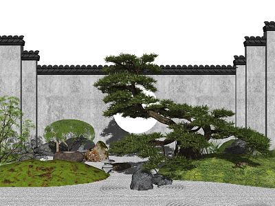 New Chinese style landscape sketch landscape wall model