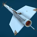 Sidewinder AIM9 Air to Air Missile With Heat Seeking Guidance System