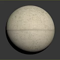 Celestial Globe With Detailed Star Charts Grid Lines And Smooth White Surface For 3d model