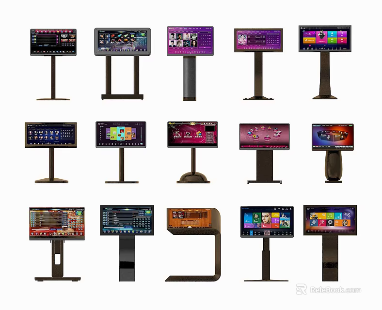 Headphones and Speakers with Various Modern Styles and Audio Features 3d model 