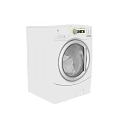 White Front Loading Kitchen Appliance With Modern Design And Efficient Performance