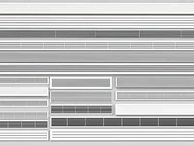 Various Modern Air Conditioner Vent Grille Designs And Style Options For Home 3d model