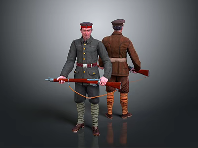 Soldiers World War II Soldiers World War II German Soldiers World War II German Soldiers Military Mercenaries 3d model