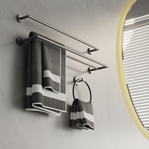 Bathroom small towel rack 3d model