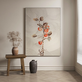 abstract decorative painting 3d model