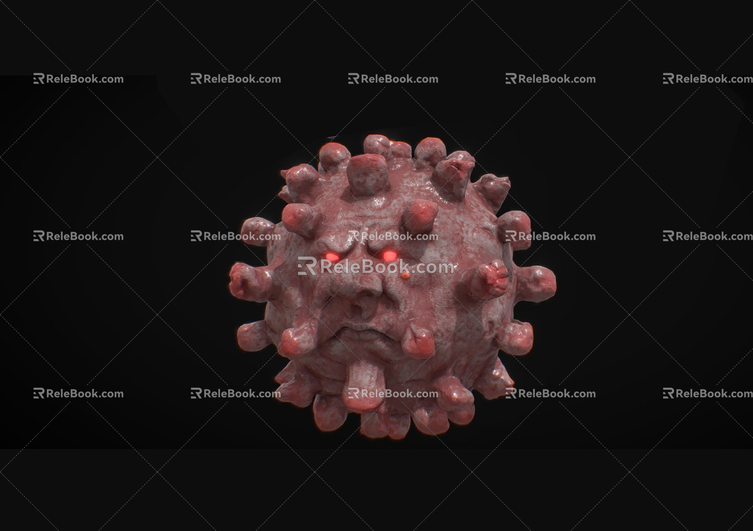 Modern virus New coronavirus 3d model