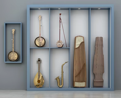 Chinese musical instruments 3d model Chinese musical instruments 3d model