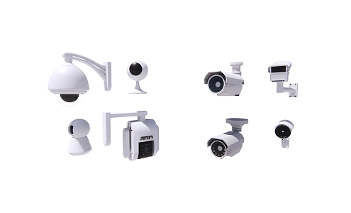 Surveillance camera combination 3d model