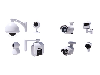 Surveillance camera combination 3d model