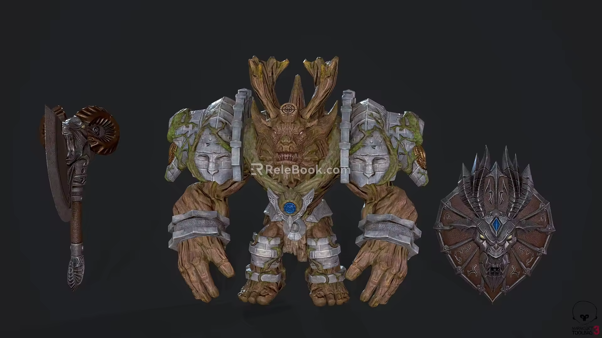 Modern Tree Goblin Monster Game Character 3d model