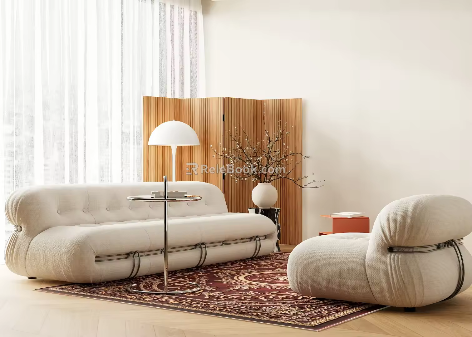 modern sofa combination living room sofa combination 3d model
