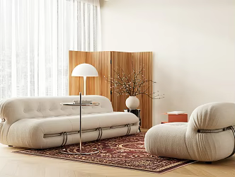 modern sofa combination living room sofa combination 3d model