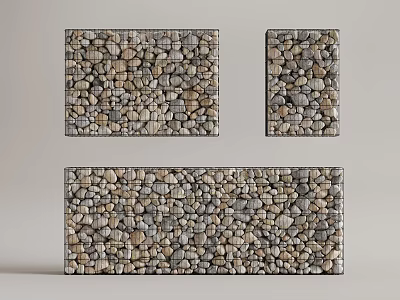 stone wall 3d model
