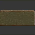 Green Wooden Storage Box With Metal Clasp Handle And FIRE Label