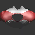 Red And White Raglan Short Sleeve T-shirt With Classic Casual Style
