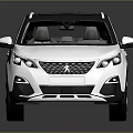 White SUV With Black Roof Modern Design Sleek Body Alloy Wheels And Panoramic Sunroof