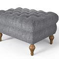 Elegant Black Leather Tufted Single Chair With Wooden Legs Design
