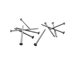 modern nail screw nut 3d model
