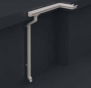 modern pipe roof drainage pipe 3d model