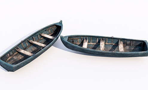 Modern Wooden Boat Old Wooden Boat 3d model