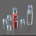 Colorful Plastic Water Bottles With Various Sizes Clear Bodies And Labels