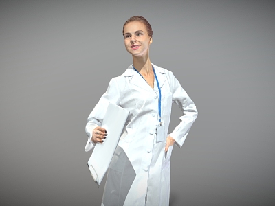 Doctor Female Doctor Medical Staff model