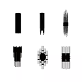 Modern Wall Lamps With Various Black And White Stylish Decorative Designs