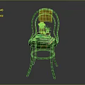 Green Chair With Yellow Towel Stack of Books Basket Oranges And Small Potted Plant