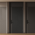 Modern Minimalist Entry Door Anti-theft Door Top Single Door Sub-mother Door Door Password Door 3d model