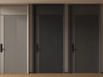 Modern Minimalist Entry Door Anti-theft Door Top Single Door Sub-mother Door Password Door 3d model