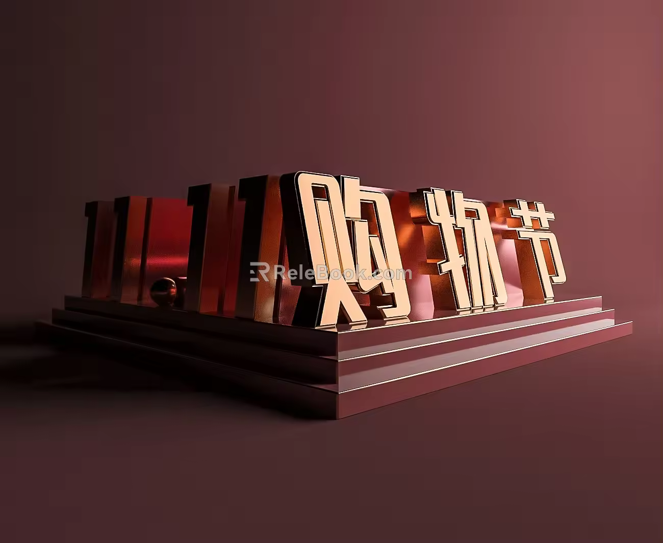 E-commerce scene 3d model